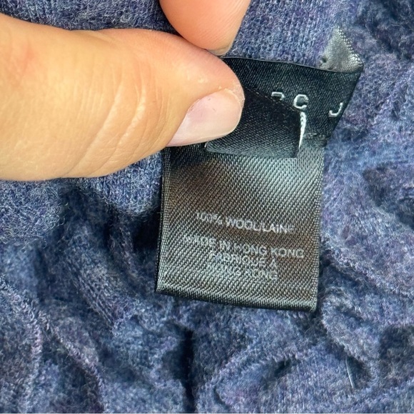 Marc By Marc Jacobs 100% Wool Navy Ruffled Tank Top Sweater - Picture 6 of 9